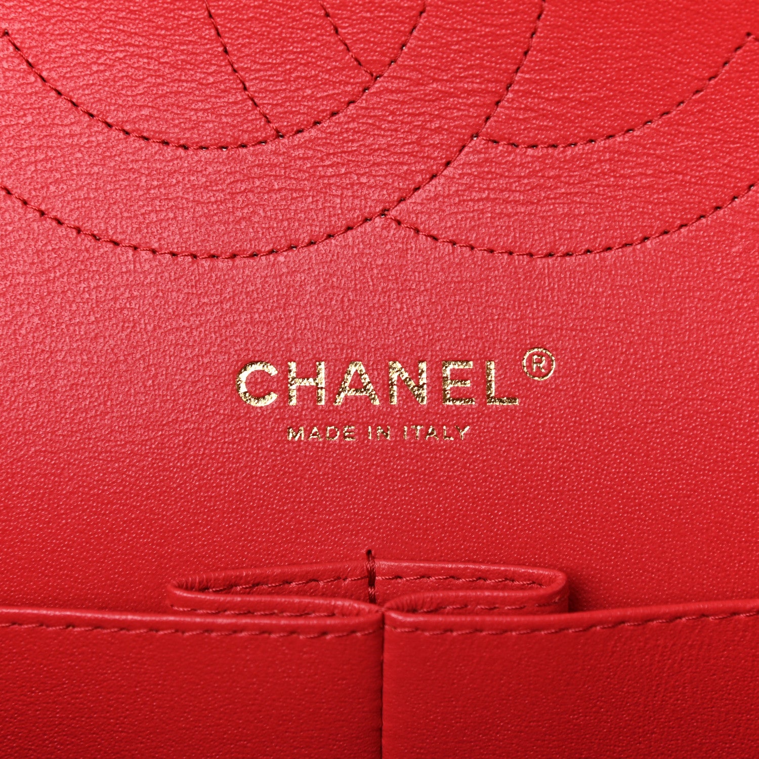 Chanel Caviar Quilted Jumbo Double Flap Red 6 of 10