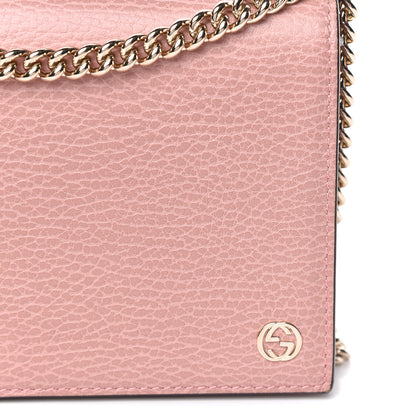 Gucci Dollar Calfskin Medium Betty Chain Wallet Soft Pink 10 of 10