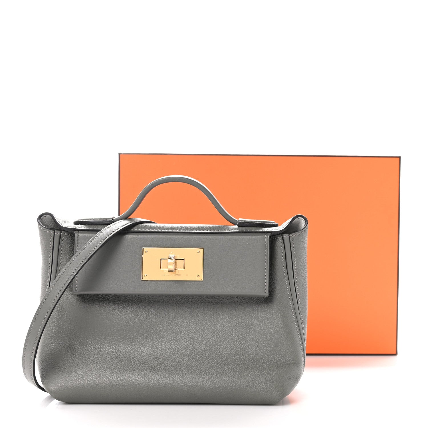 Hermes Evercolor Swift 24/24 21 Gris Meyer 1553367 – FASHIONPHILE