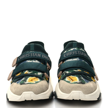 Christian Dior Technical Fabric Camouflage Tie and Dior Womens D-Wander Sneakers 37 Cypress Green 2 of 10