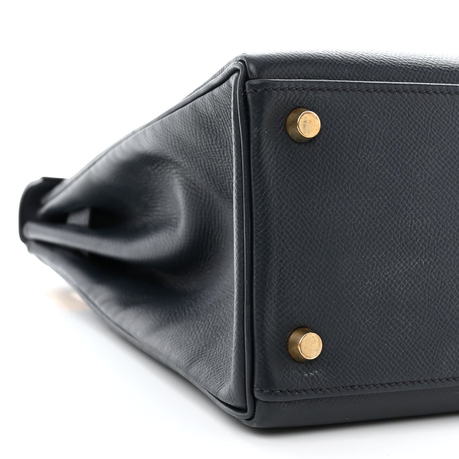 Hermes Courchevel Kelly Retourne 32 Bleu Indigo 8 of 9