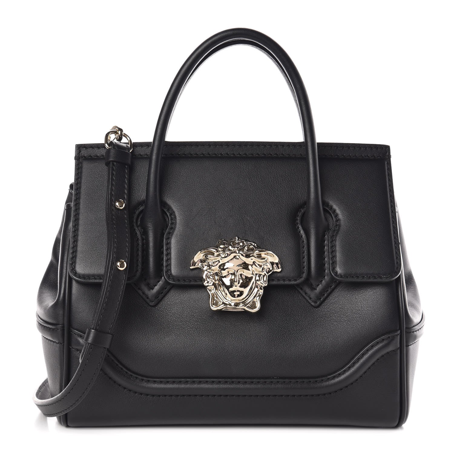Versace Calfskin Medium Palazzo Empire Bag Black 1 of 13