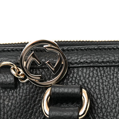 Gucci Dollar Calfskin GG Charm Satchel Black 15 of 20