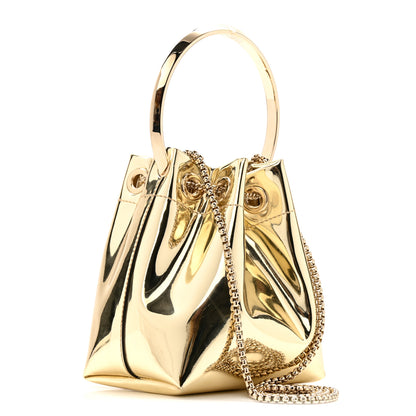 Jimmy Choo Metallic Patent Bon Bon Bag Gold 3 of 11