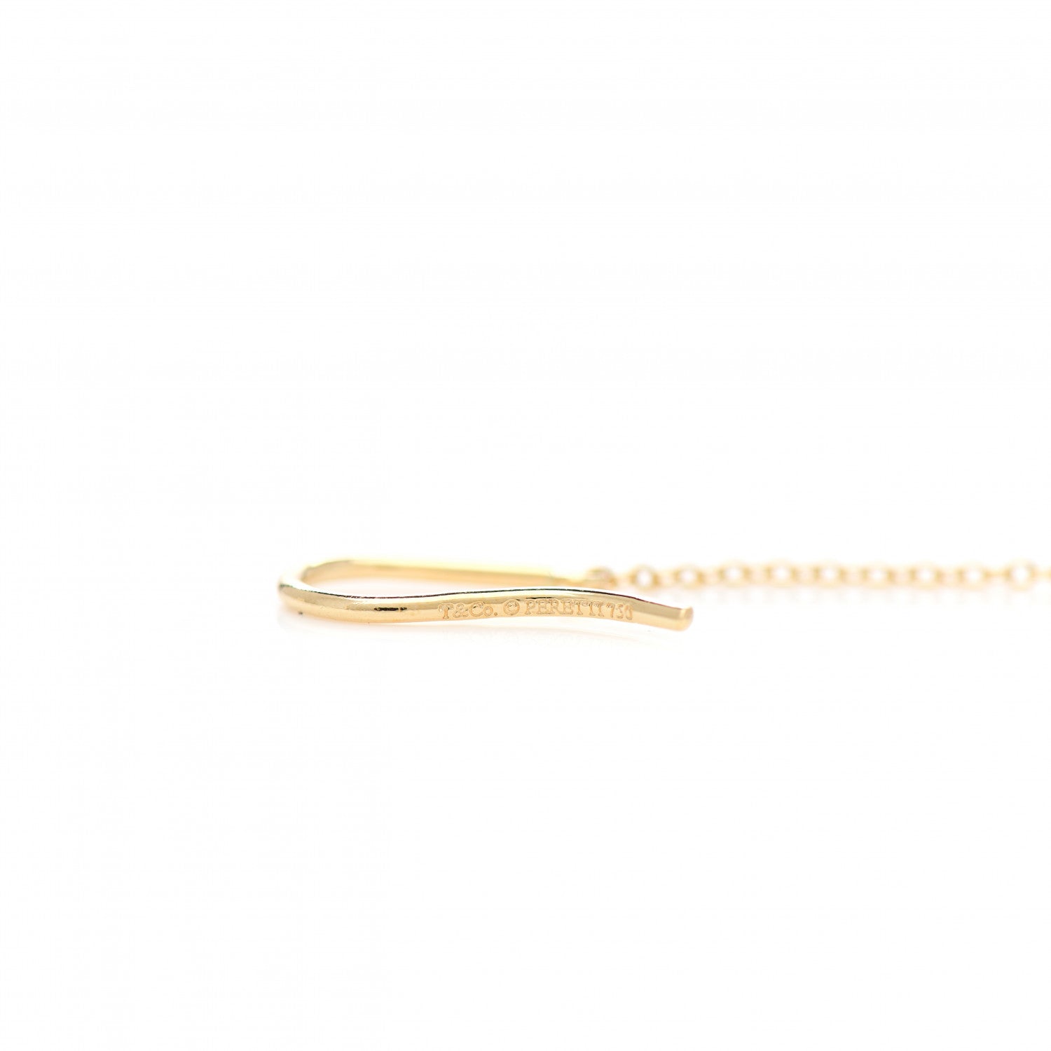 Tiffany 18K Yellow Gold Elsa Peretti Pearls By The Yard Drop Earrings 3 of 4