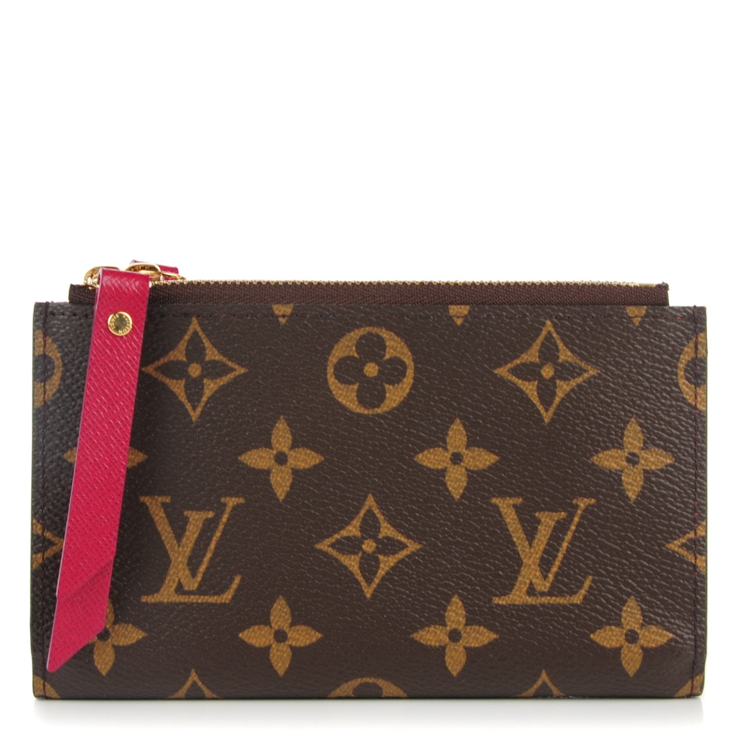 Monogram Adele Compact Wallet Fuchsia