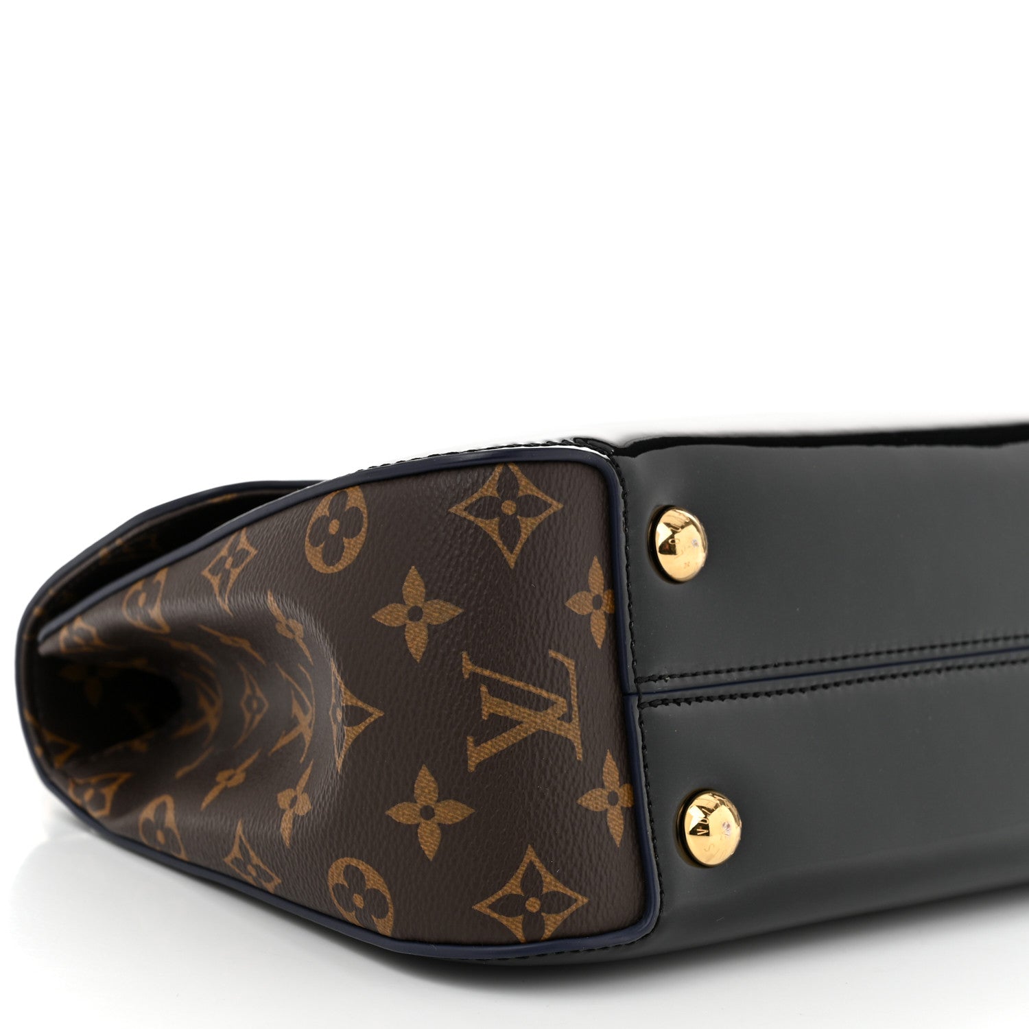 Louis Vuitton Patent Calfskin Monogram Cherrywood PM Black 8 of 9