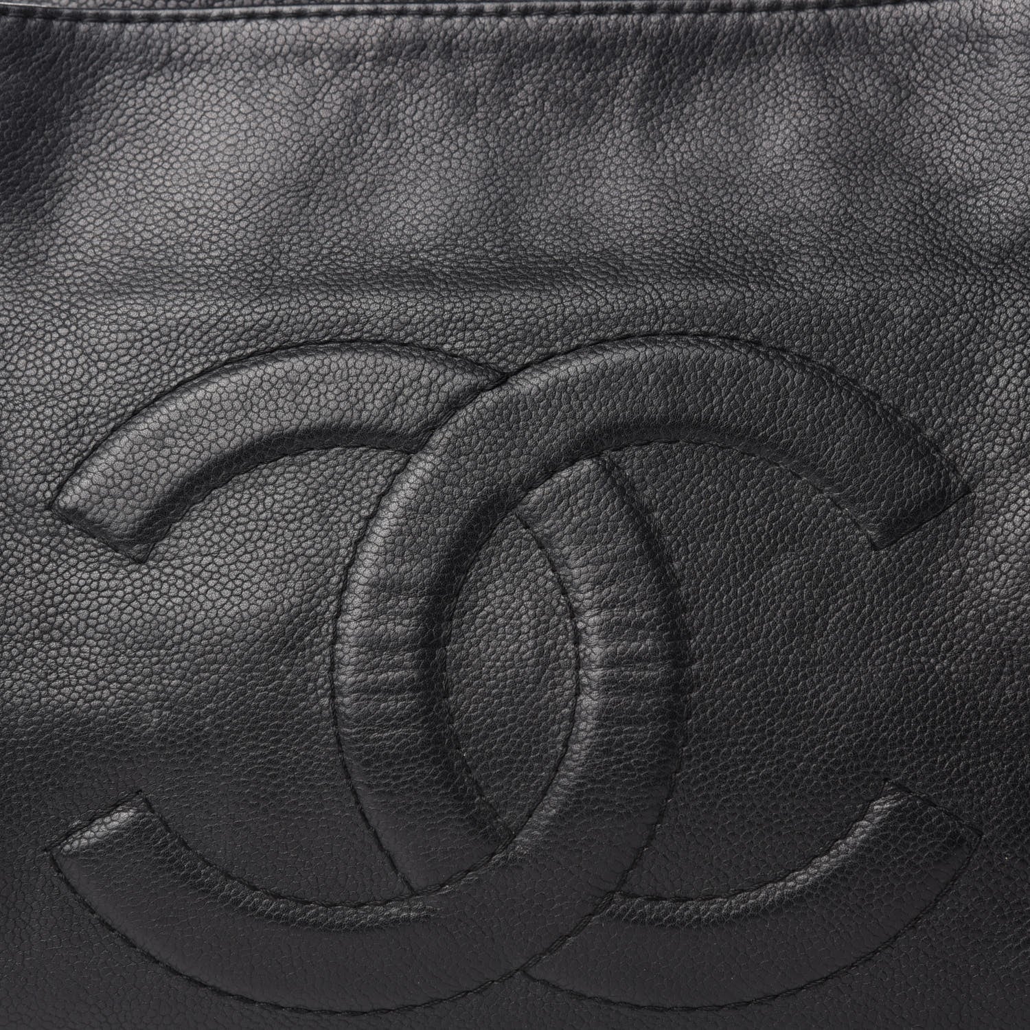 Chanel Caviar Large CC Tuck Tote Black 10 of 10