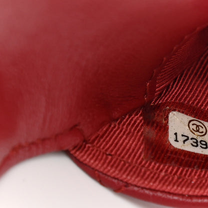 Chanel Lambskin Quilted Coin Purse Red 17 of 19