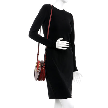 Chloe Calfskin Suede Small Pixie Bag Sienna Red 2 of 7