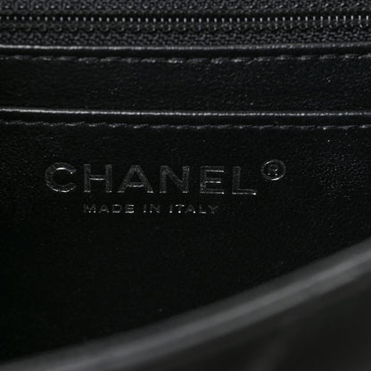 Chanel Lambskin Quilted Mini Square Flap Black 6 of 9