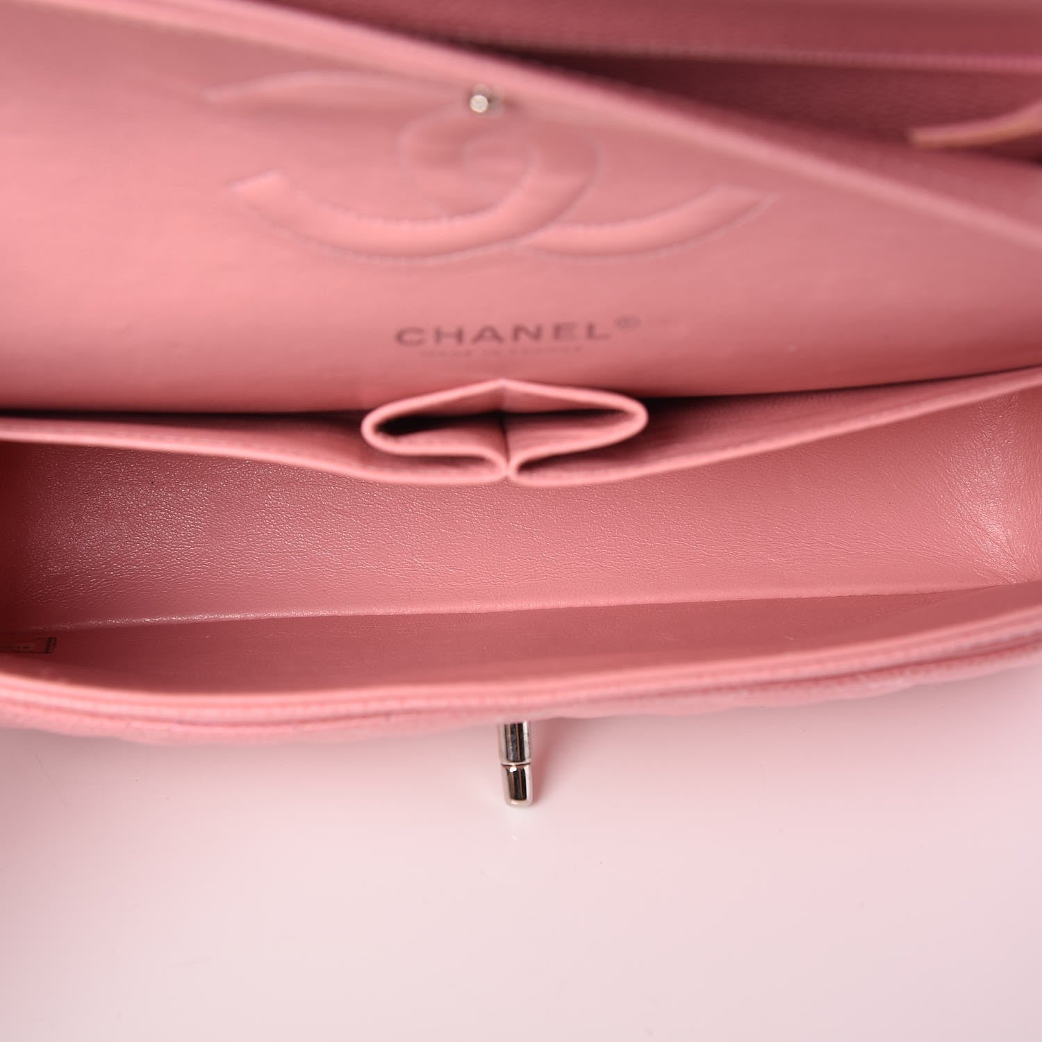 Chanel Caviar Quilted Medium Double Flap Pink 5 of 8