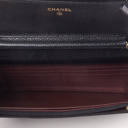 Chanel Caviar Quilted Wallet On Chain WOC Black 7 of 10