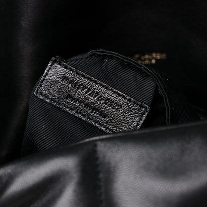 Saint Laurent Lambskin Quilted Small Loulou Puffer Monogram Chain Satchel Black 8 of 10