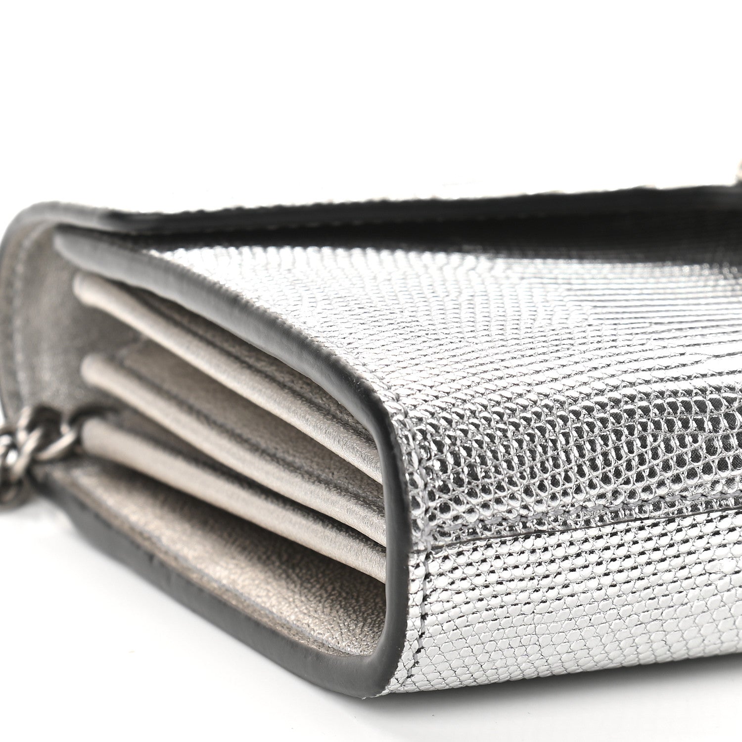Gucci Lizard Mini Dionysus Chain Wallet Silver 8 of 9