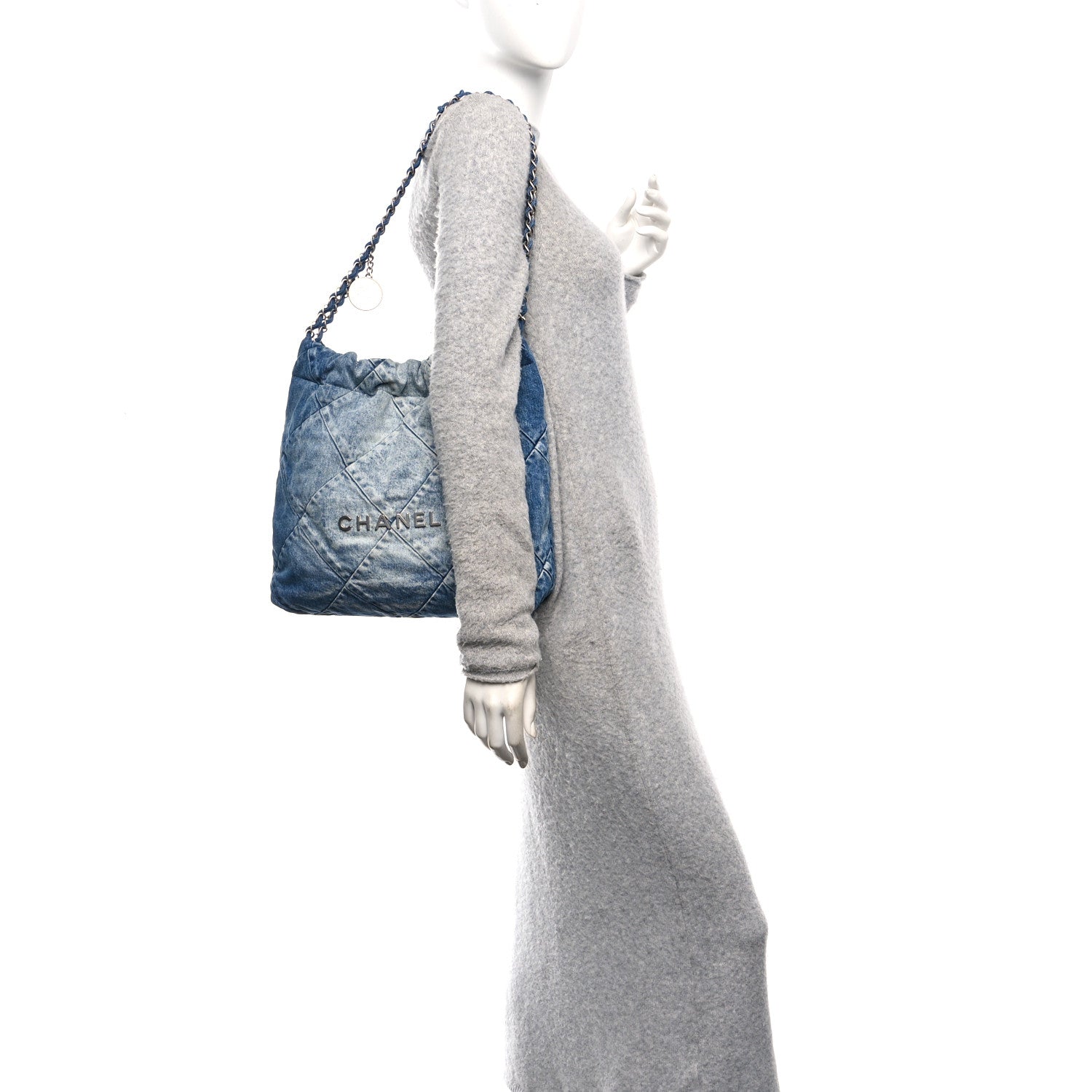 Chanel Denim Quilted Small Chanel 22 Blue 1842734 – FASHIONPHILE