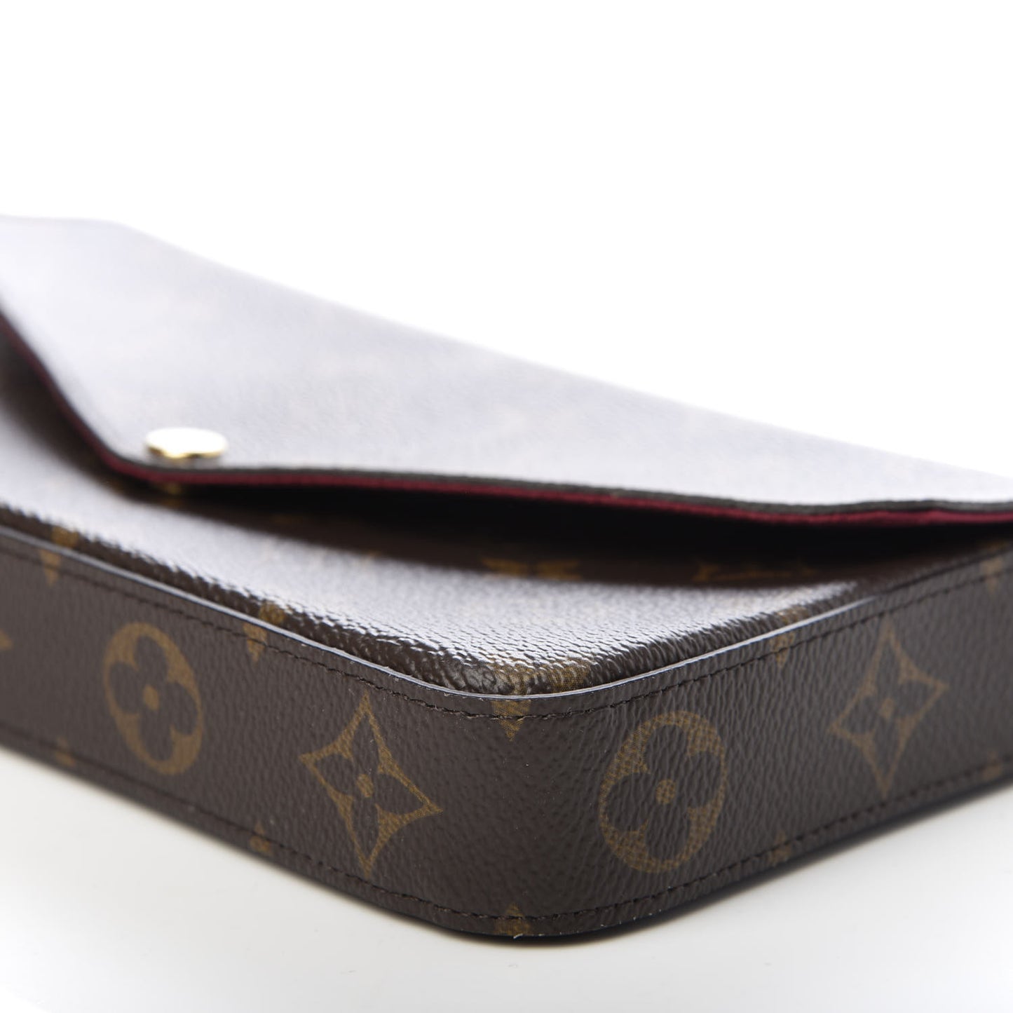 Monogram Pochette Felicie Chain Wallet Fuchsia
