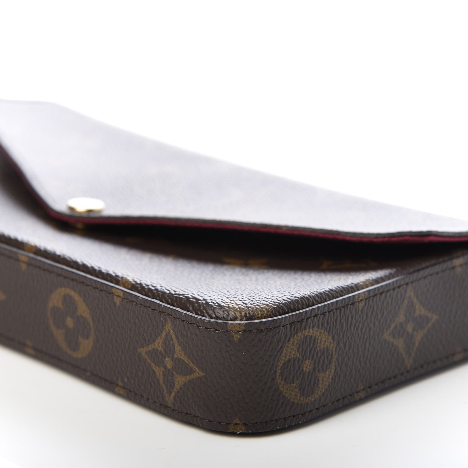 Louis Vuitton Monogram Pochette Felicie Chain Wallet Fuchsia 8 of 10