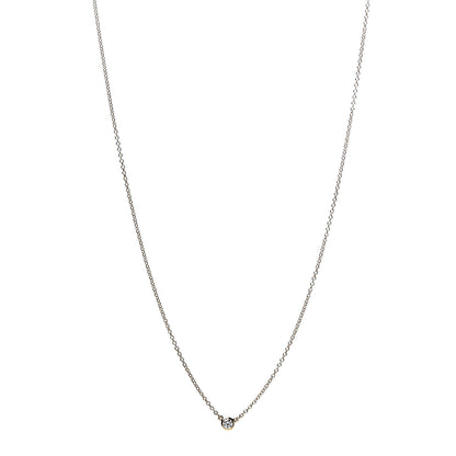 Tiffany 18K Yellow Gold Diamond .07ct Elsa Peretti Diamonds by the Yard Pendant Necklace 1 of 7