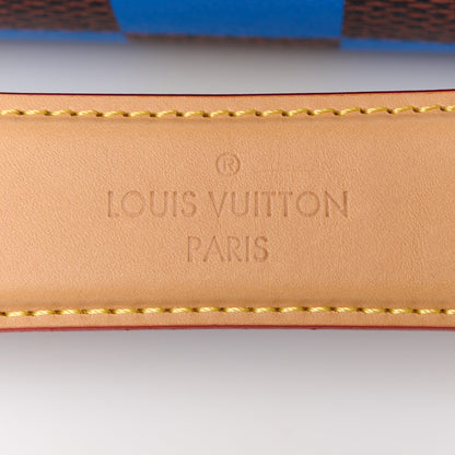 Louis Vuitton Damier Pop Soft Polochon PM Blue 7 of 12