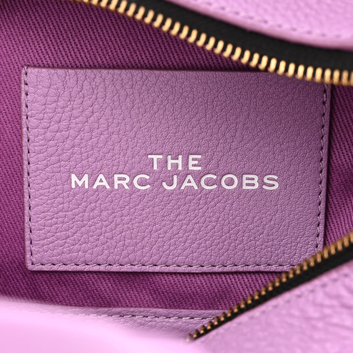 Grained Calfskin Small The Tote Bag Regal Orchid