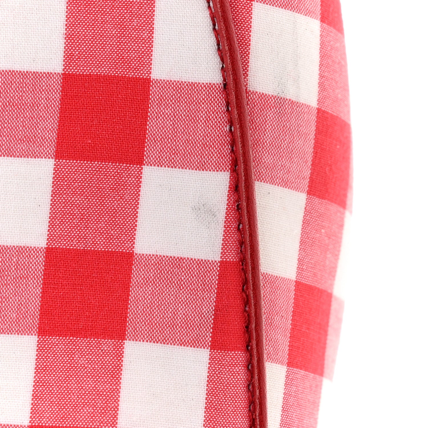 Gucci Cotton Gingham Womens Princetown Slippers 36 White Red 10 of 12