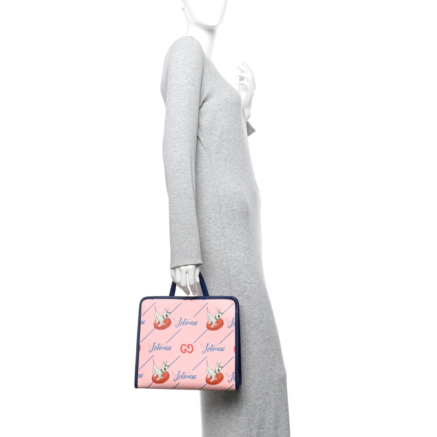 Coated Canvas Interlocking G The Jetsons Childrens Tote  Pink Multicolor