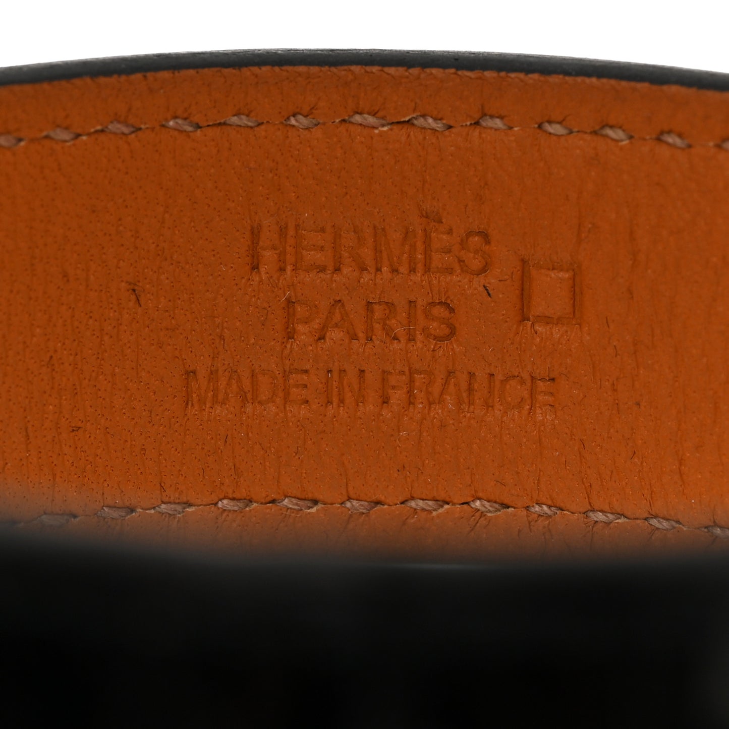 Matte Alligator Narrow Jack Bracelet M Black
