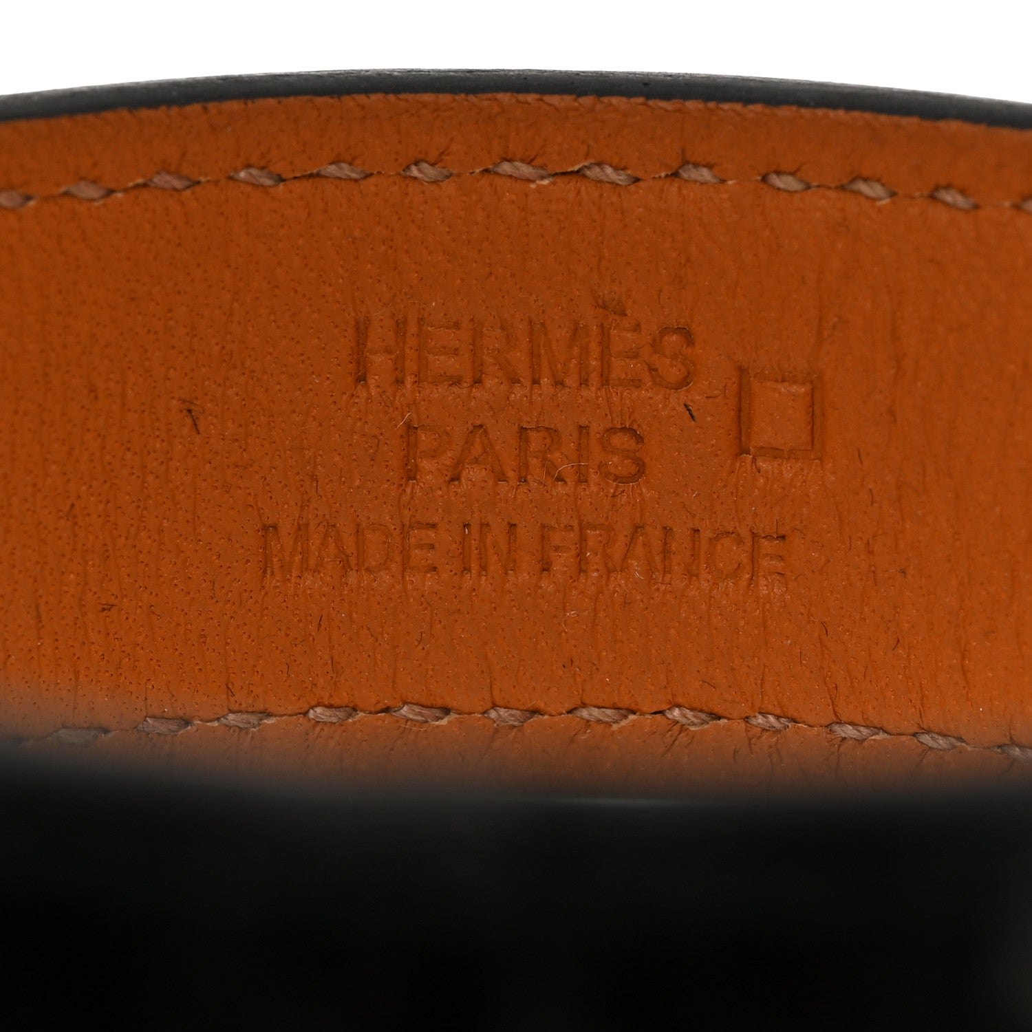 Hermes Matte Alligator Narrow Jack Bracelet M Black 5 of 6