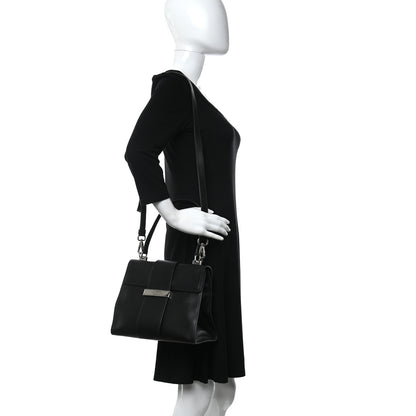 Prada City Calf Ribbon Shoulder Bag Black 2 of 10