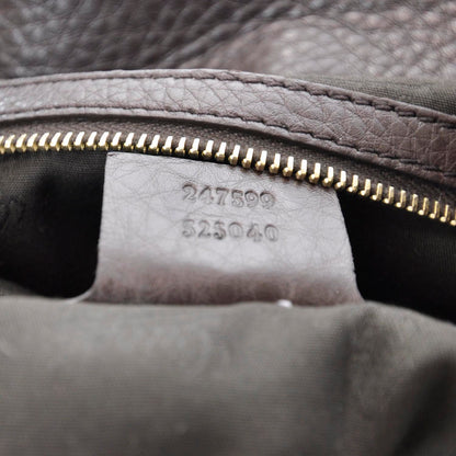 Gucci Calfskin Medium Heritage Shoulder Bag Brown 10 of 10