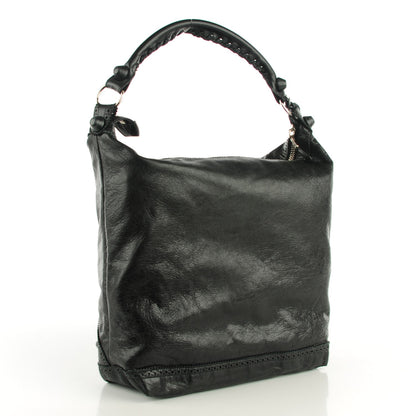 Balenciaga Agneau Giant Brogues Hardware Day Hobo Black 3 of 9