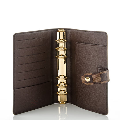 Louis Vuitton Damier Ebene Medium Ring Agenda Cover 5 of 7