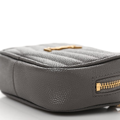 Saint Laurent Grain De Poudre Matelasse Monogram Baby Lou Camera Bag Fog 9 of 9