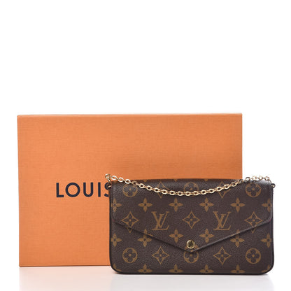 Louis Vuitton Monogram Pochette Felicie Chain Wallet Fuchsia 9 of 9