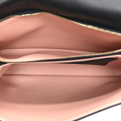 Louis Vuitton Lambskin Embossed Monogram Pochette Coussin Black 5 of 9