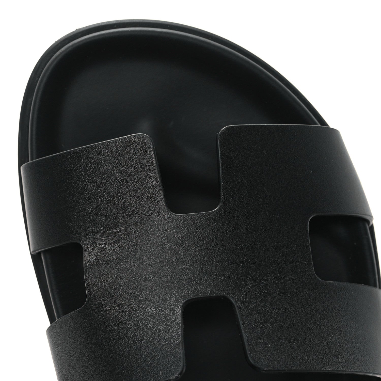 Hermes Calfskin Womens Chypre Sandals 38 Black 11 of 12