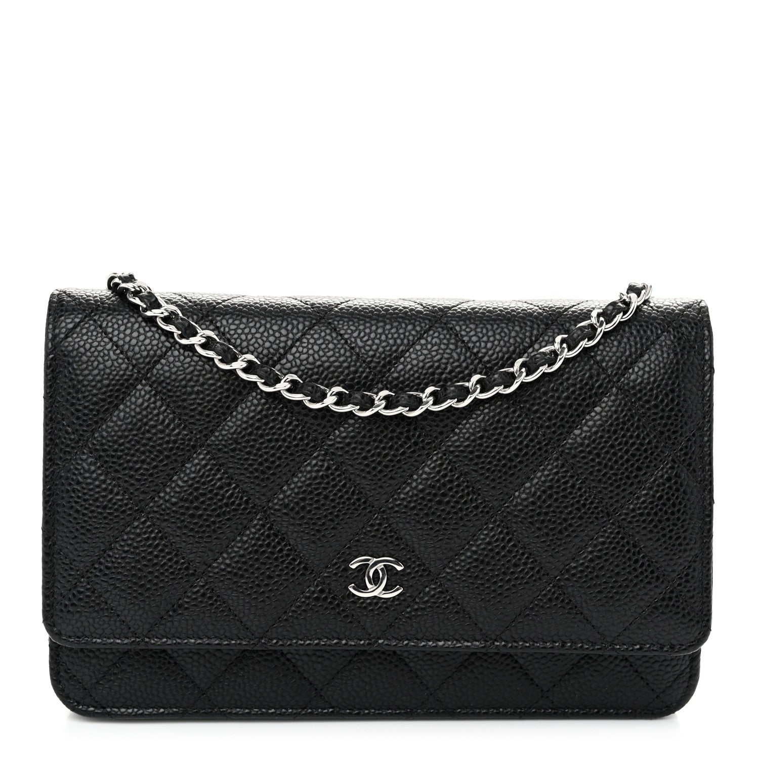 Chanel Caviar Quilted Wallet on Chain WOC Black 1 of 12