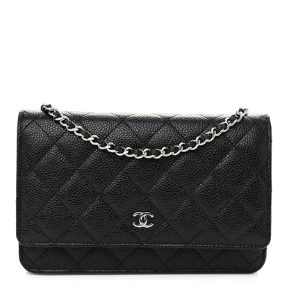 Chanel Caviar Quilted Wallet on Chain WOC Black 1 of 12