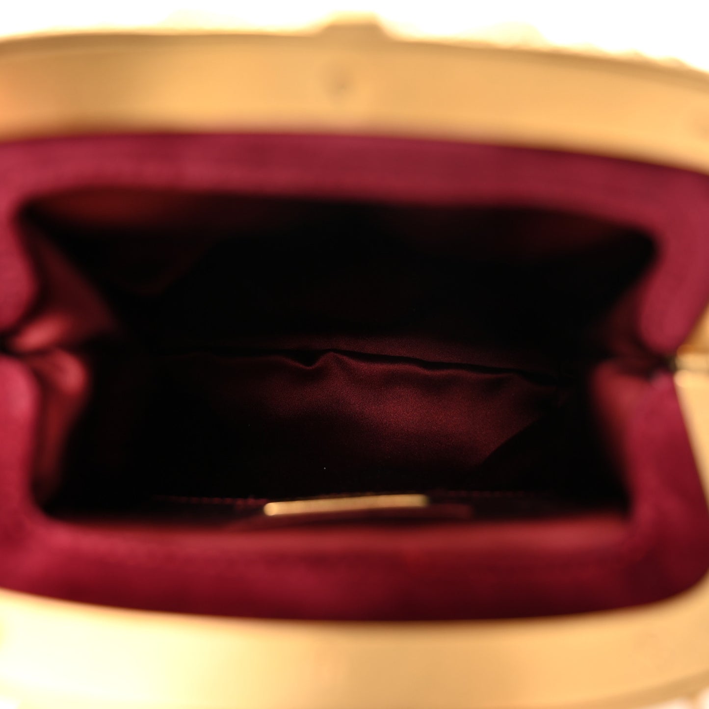 Velvet Chain Clutch Burgundy