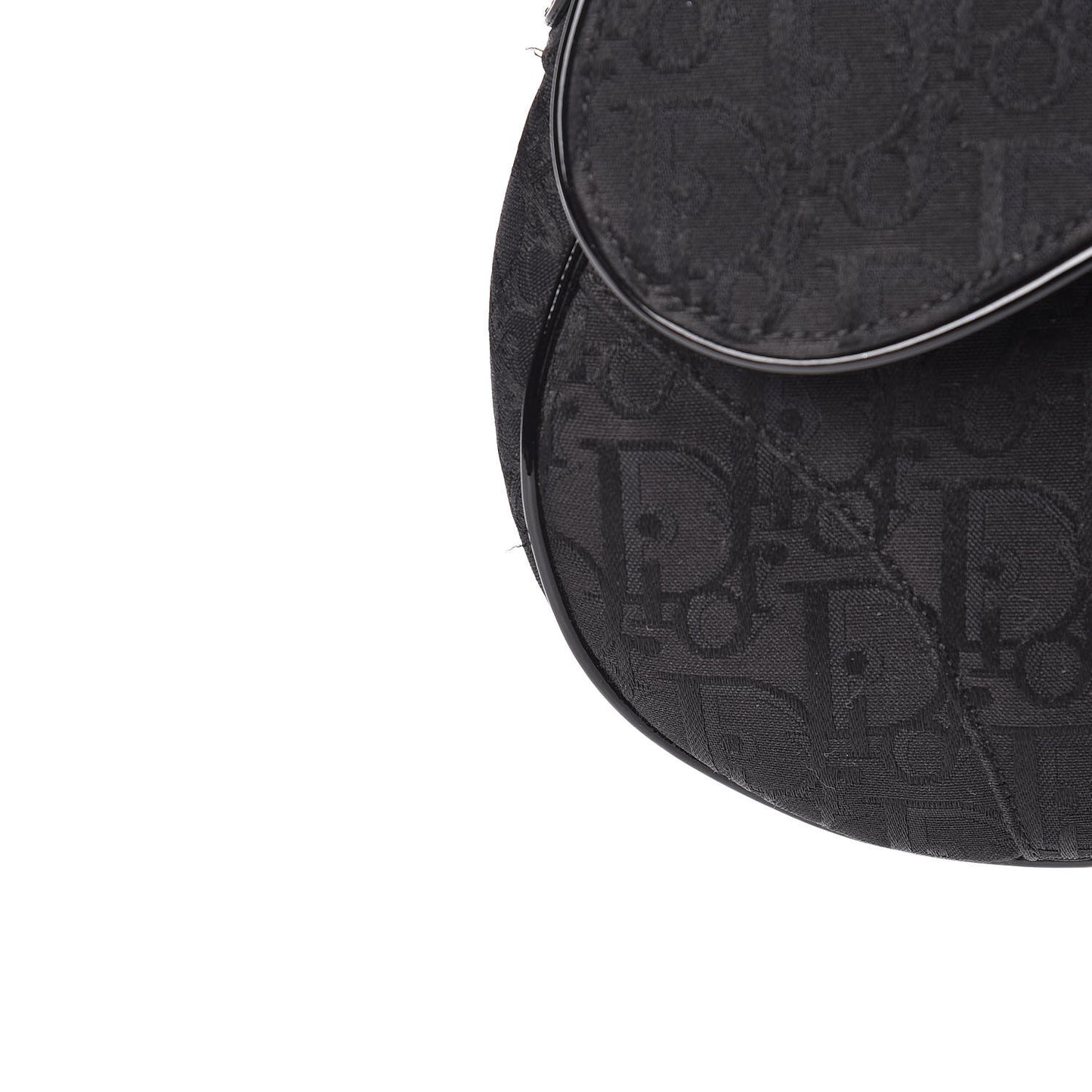 Monogram Saddle Bag Black