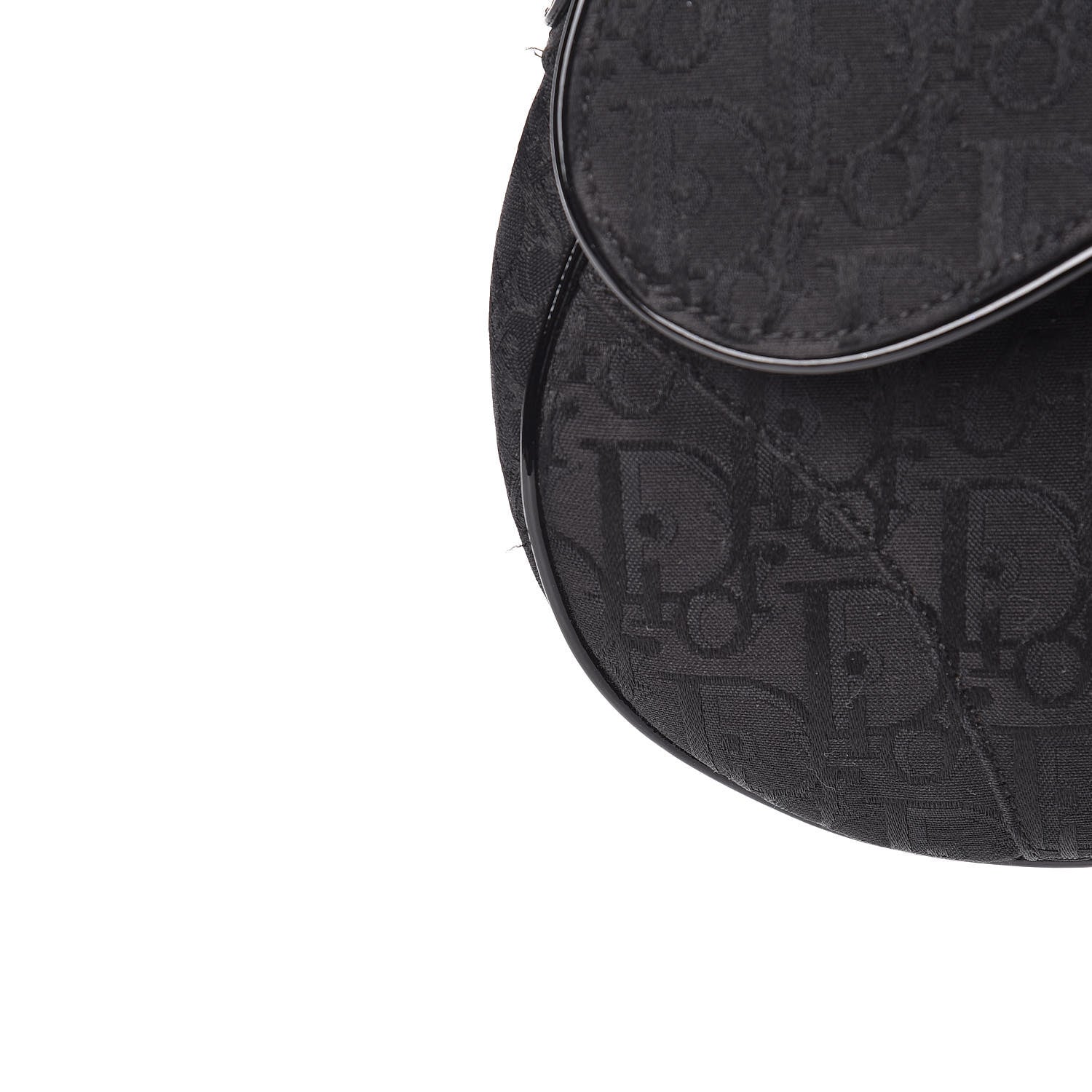 Christian Dior Monogram Saddle Bag Black 15 of 18