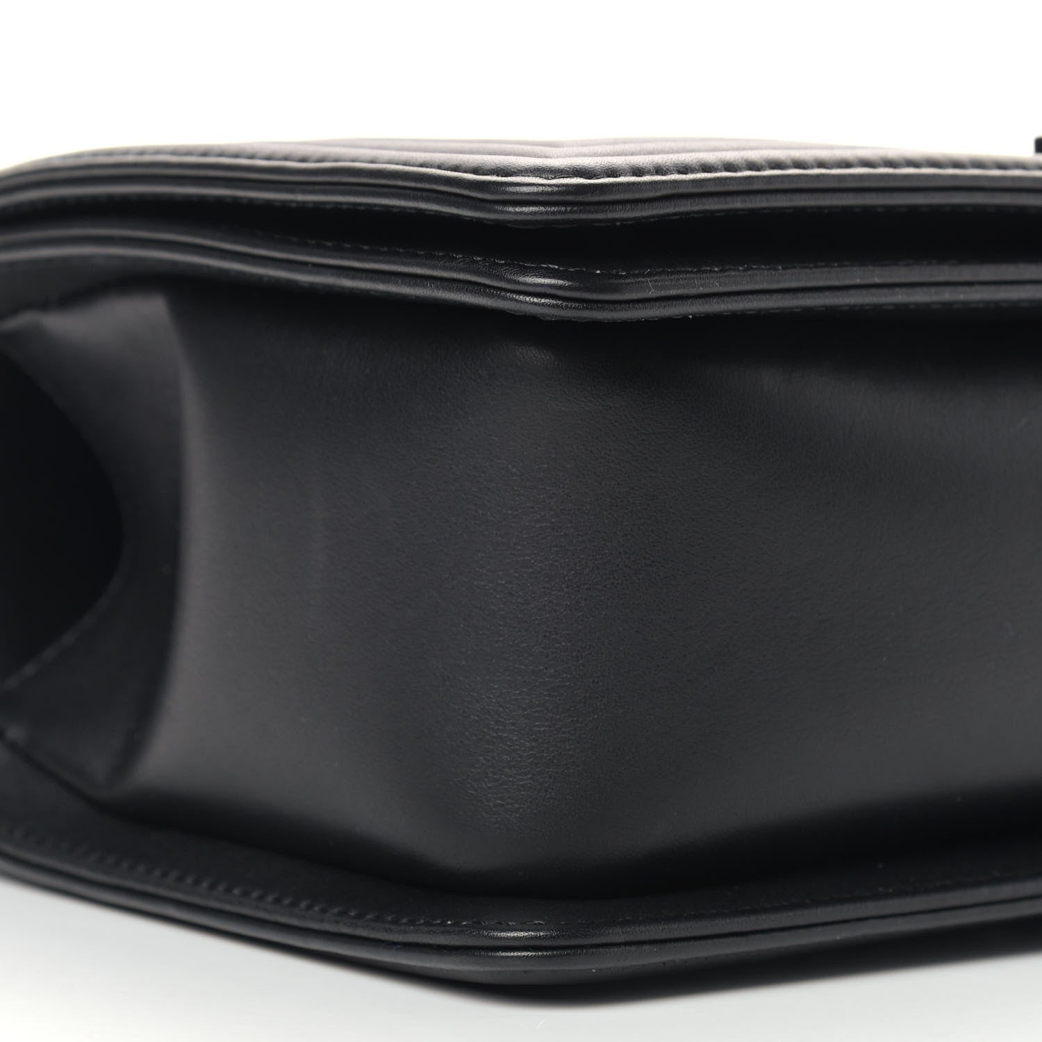 Chanel Calfskin Quilted Medium Boy Flap So Black 7 of 11