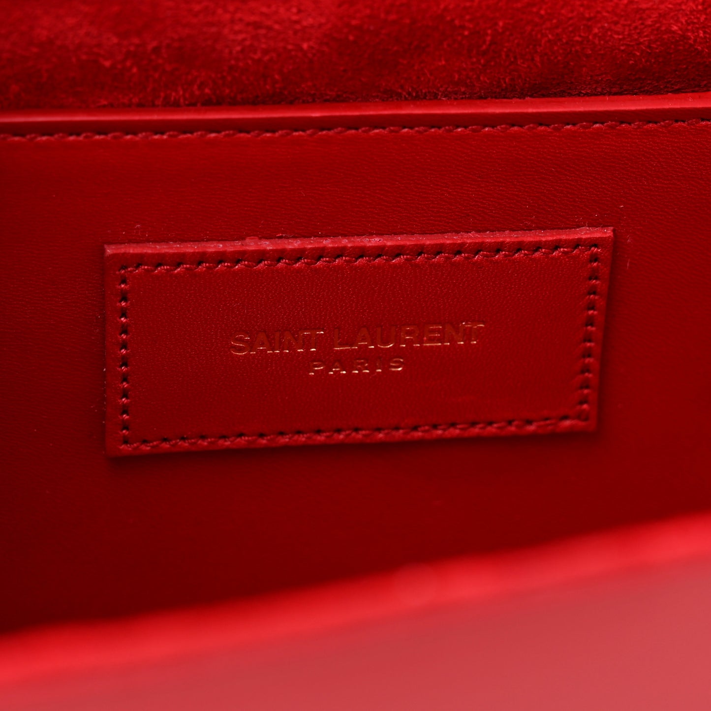 Smooth Calfskin Classic Monogram Cassandre Clutch Red