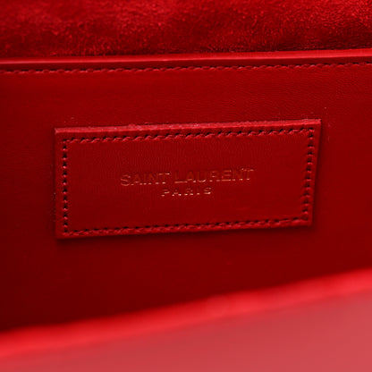Saint Laurent Smooth Calfskin Classic Monogram Cassandre Clutch Red 6 of 7