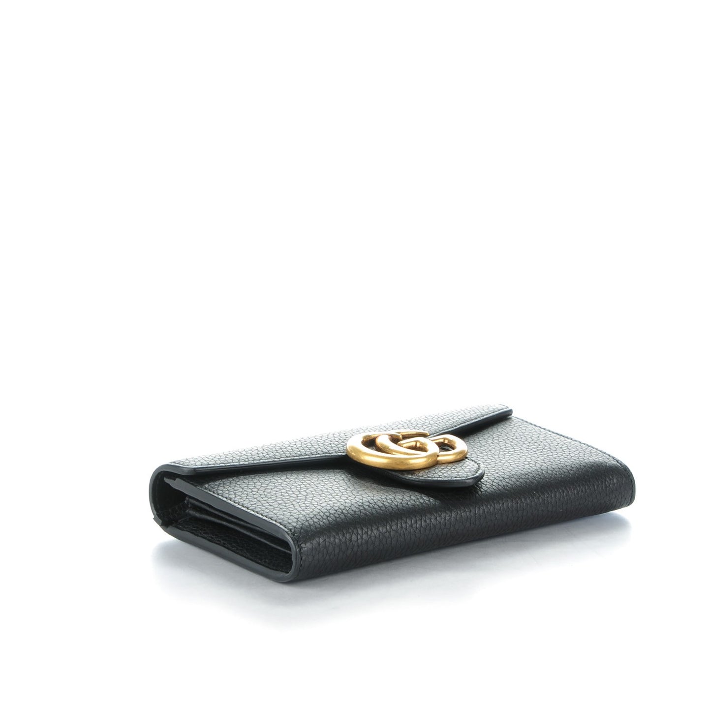 Cellarius Calfskin GG Marmont Continental Wallet Black