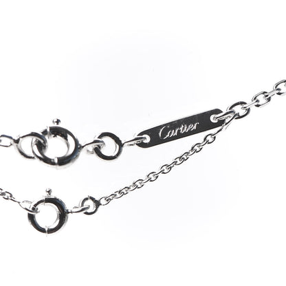 Cartier 18K White Gold Diamond Small Hearts and Symbols Pendant Necklace 6 of 6