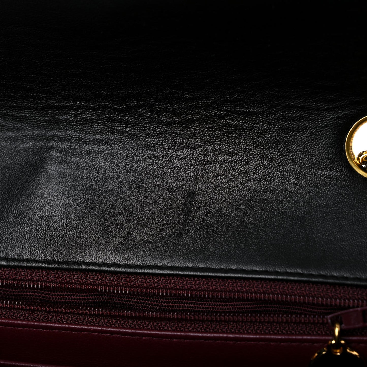 Lambskin Quilted Medium Single Flap Black