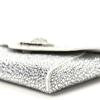 Versace Crystal La Medusa Envelope Clutch Optical White 8 of 8