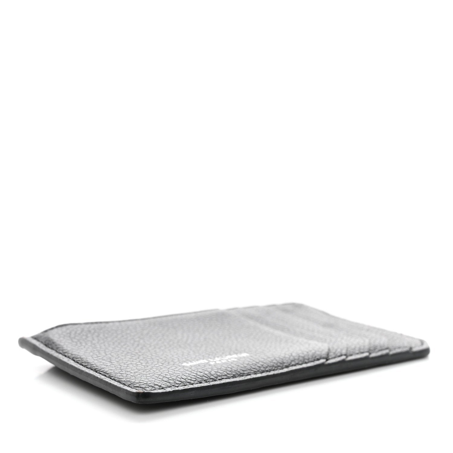 Saint Laurent Grained Calfskin 5 Fragments Zip Pouch Card Holder Black 3 of 9